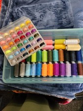 72 PCS Sewing Thread Set 36 Colors 400 Yards Spools w/ Bobbins Polyester Kit Set