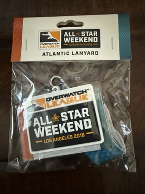 Blizzard Overwatch League Atlantic Lanyard ALL Star Weekend Los Angeles 2018