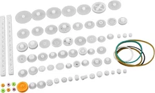 Hilitand Plastic Gears Set Pulley Belt Worm Kits Gear Set Robot Motor Car Toy fo