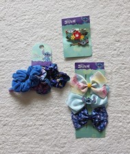 New Disney Lilo and Stitch Girls hair accessories: Scrunchie Set, Bow Set, Clip