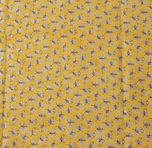Patty Reed Designs 2017 Laurie Campbell " La-Ti-Da" Bee Fabric 1.5 Yards x 45" - Image 2 of 2