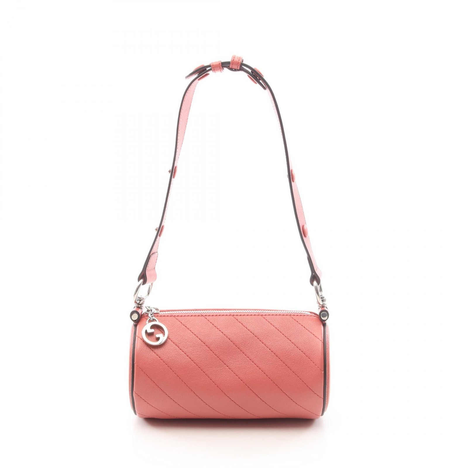 Borsa GUCCI Blondie a tracolla canna a mano 760170 pelle rosa SHW usata donna