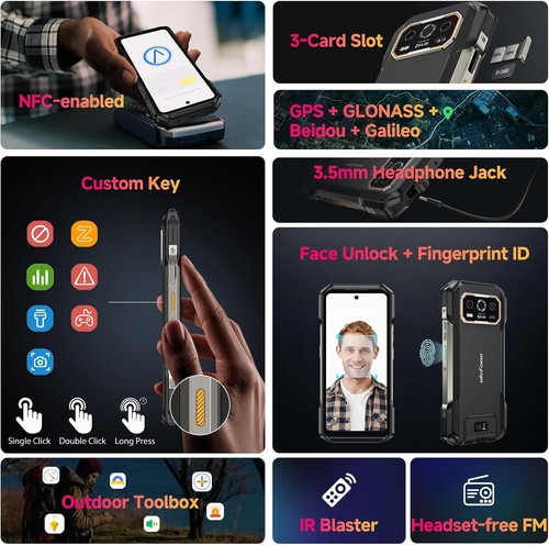 Teléfono móvil Ulefone Armor 27T Pro imagen térmica 24 GB + 256 GB 6,78 pulgadas 5G Outdoor Smartphone - Imagen 9 de 9