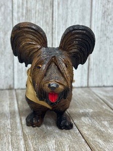Vintage Anri Style Carved Skye Terrier Italy