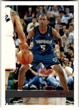 1997-98 Topps #162 Doug West Minnesota Timberwolves NBA Basketball