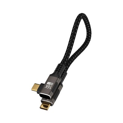 Short 90 degree USB C Cable 1FT Compatible With Thunderbolt 5/4,USB 5/4 right...