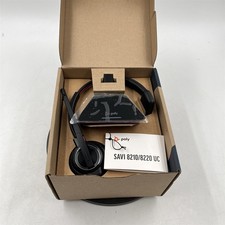 Poly SAVI 8210/8220 UC Wireless Headset 77T31AA ABA W8210T Black