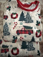 PATPAT Matching Family Pajamas Men s Christmas Tree and Snowflake Print