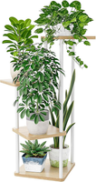 Bamworld PflanzenstäNder BlumenstäNder Indoor 6 Etagen Pflanzenregal Blumentrepp