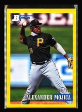 2021 Bowman Heritage #195 Alexander Mojica Chrome Yellow Refractor #/75