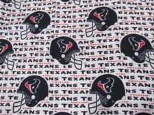 NFL Football HOUSTON TEXANS 100% Cotton Quilt Craft Fabric - 1 YARD x 60" Wide