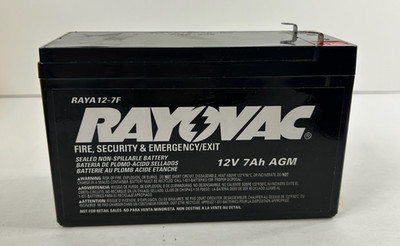 Rayovac RAYA 12-7F 12V 7Ah AGM SLA Sealed Lead Acid Battery F1 Terminals