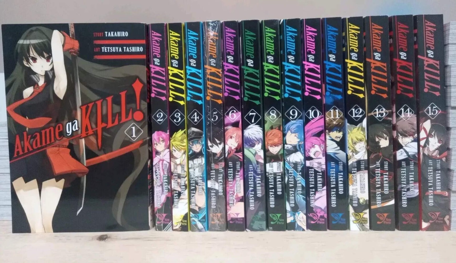 Manga Akame ga Kill Vol. Juego completo inglés 1-15