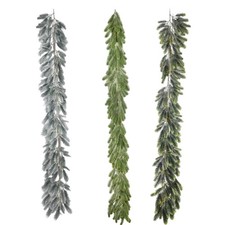 1x 78.74 inch Christmas Garland Pine Garland Artificial Snow Pine Garland