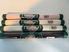 4 NEW CHARLES CRAFT CROSS STITCH FABRIC 15" x 18" BLACK WHITE PINK