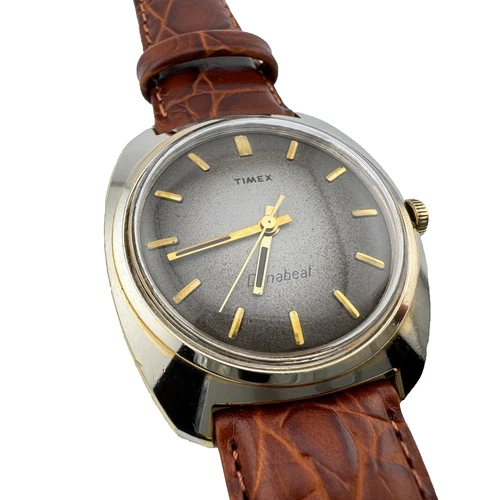 1970s Timex Dynabeat Electric Men's Vintage Watch New Crystal, Strap & Battery