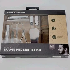 Guise Etiquette 11 Pc Travel Necessities Personal Care Kit Toiletry Grooming