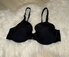 Warners 01561 Fall in Luxe Underwire Contour Bra Lined Womens 36C Black