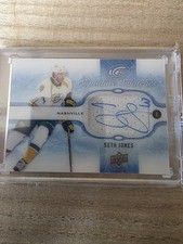 2015-16 Upper Deck Ice Signature Swatches Seth Jones Auto Nashville Predators