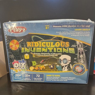 Playz Ridiculous Inventions Science Kit STEM, Factory Sealed, NEW box ok