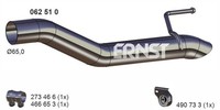 Ernst Abgasrohr 062510 FüR Opel Zafira Tourer P12 VAN Cdti