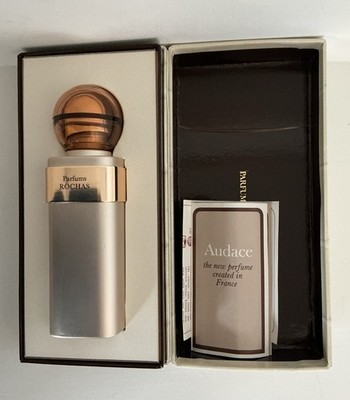 Vintage ROCHAS AUDACE  PARFUM ATOMIZER 1/2 FL OZ REFILLABLE SPRAY In Open Box