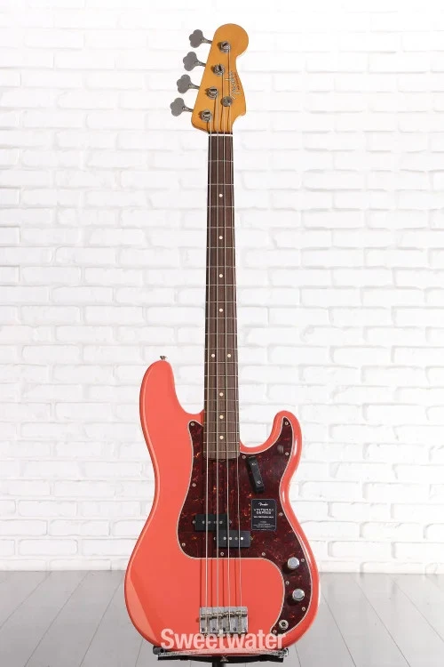 fender precision bass fiesta red products for sale | eBay