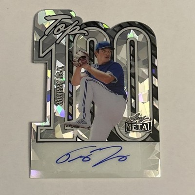 Trey Yesavage Autograph Silver Crystal 2025 Leaf Metal Top 100 /25 # T-TY1