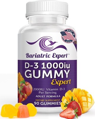 Bariatric Expert Vitamin D3 Fast-Melting Dietary Supplement 90 Count Adult