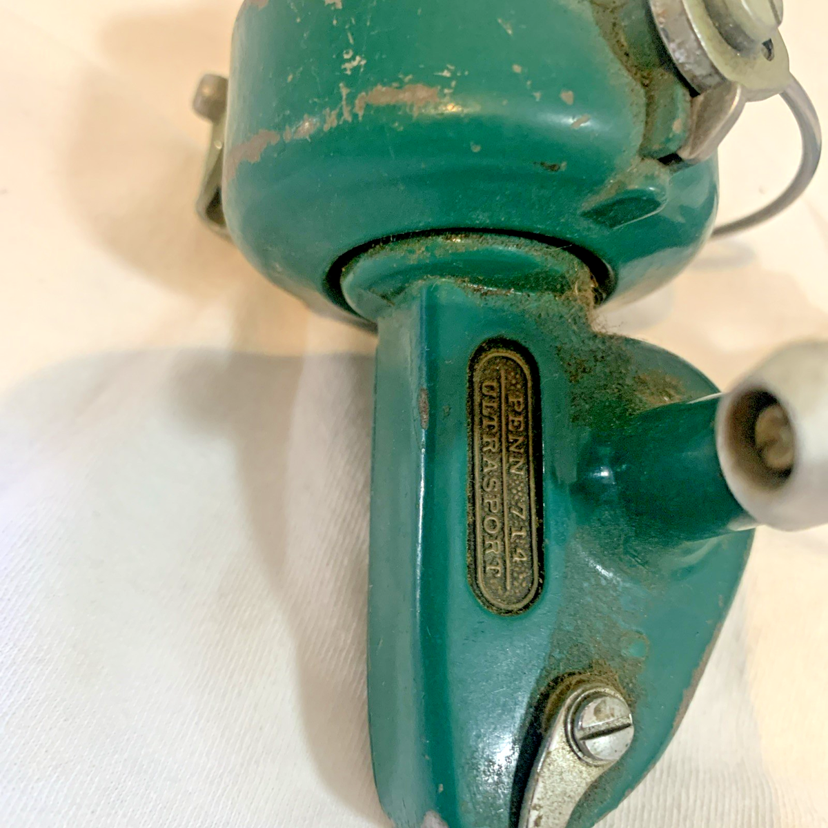 penn 714 spinning reel Penn Spinfisher #714 Ultrasport Spinning Fishing Reel Made USA Greenie