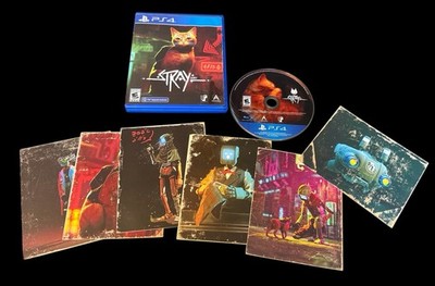 STRAY (Sony PlayStation 4 PS4 2022) B12 Annapurna Disc Case Cover Untested