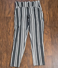 EST. 1946 Women s Striped Pants, Black/White,...