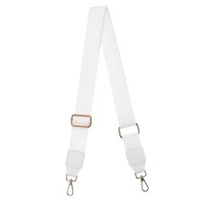 Purse Strap Replacement, 27.5-53" Crossbody Shoulder Strap White, Gold Buckle 