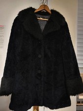 VTG 70s Luxury Faux Fur Winter Coat FULLY LINED Size Large GENTLY WORN BEAUTY