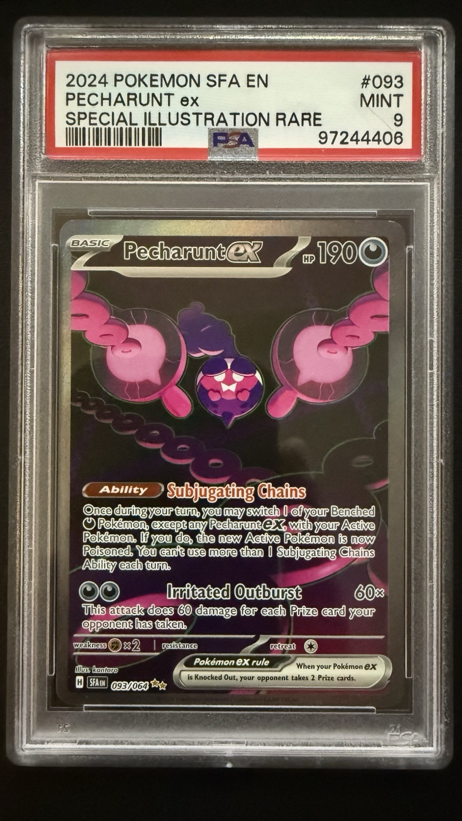 2024 Pokemon Pecharunt ex #93 PSA 9