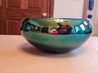 New ListingPretty Electric Old Imperial Carnival Glass Purple Egyptian Luster Bowl Damaged