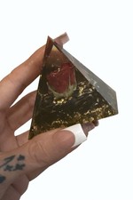 Rose Orgone Pyramid Energy Generator , Love, Healing & Positive sacred feminine 