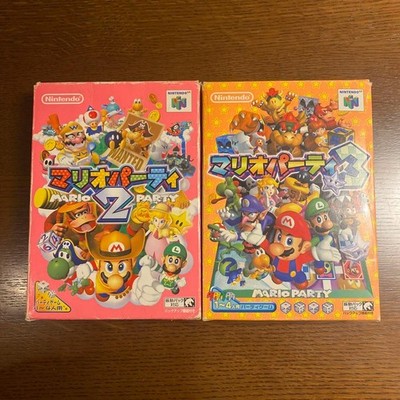 Complete Japanese Mario Party 2 3 N64 Nintendo 64 NTSC-J
