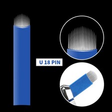 Manual Eyebrow Blades Microblading 0.18mm Permanent Makeup Tattoo Needle U18 PIN