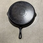Vintage Griswold Cast Iron Skillet 718 Erie PA Block Logo #14 *read* *repaired*