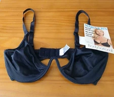 VTG Warner’s Bodysational Underwire Unlined Semi Sheer Black Style 2890 Bra 34C 