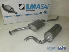 IMASAF Auspuff Mitteltopf + Endtopf für Opel Omega A 1.8 + 2.0 + 2.4 1988-1994