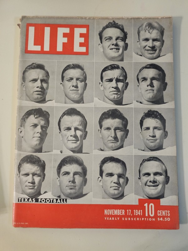 Texas Football 1941 LIfe Magazine