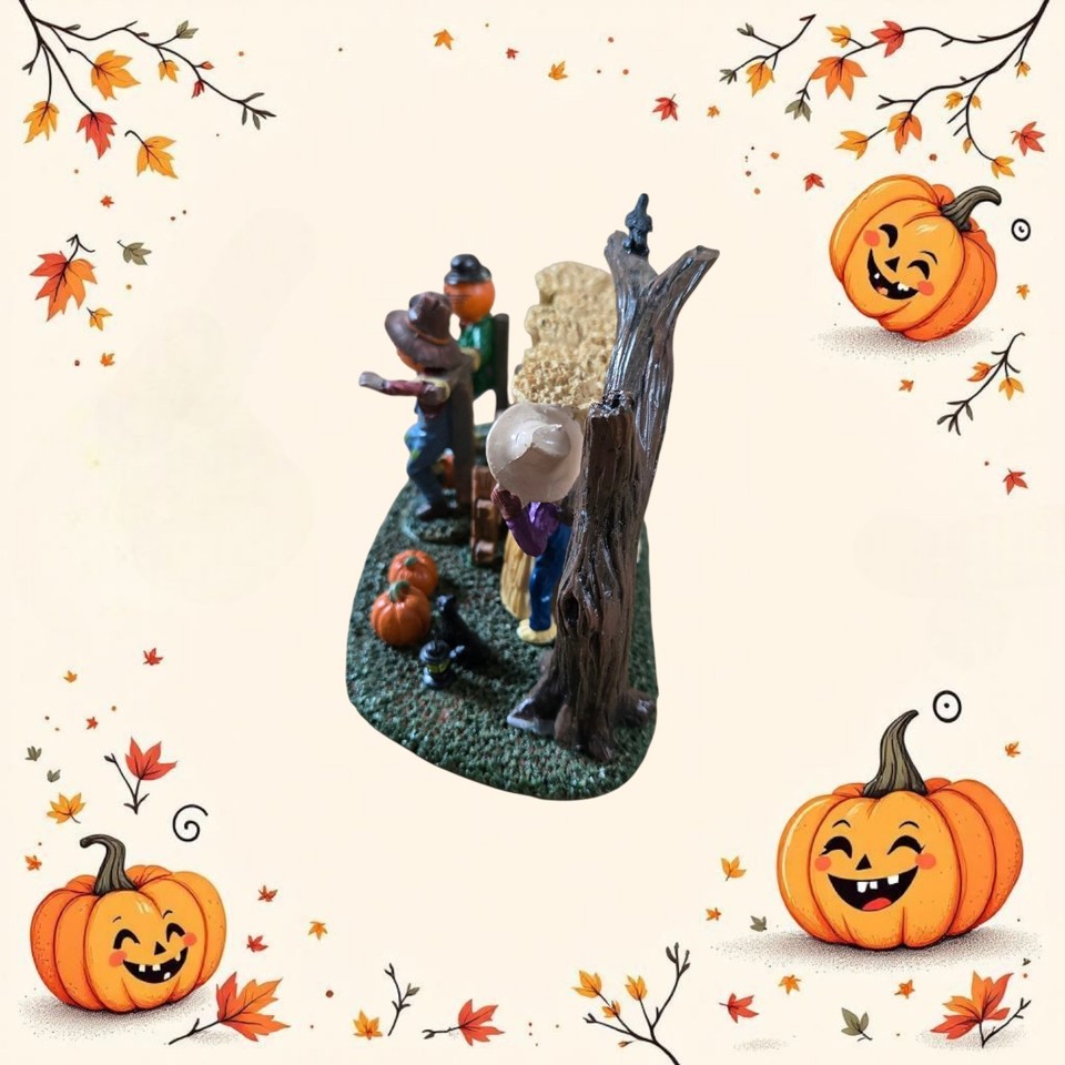 Lemax Spooky Town Scarecrow Signpost #44312 - Halloween Village Accessory