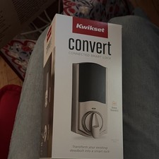 Kwikset Convert Connected Smart Lock Satin Nickel Silver for Deadbolt