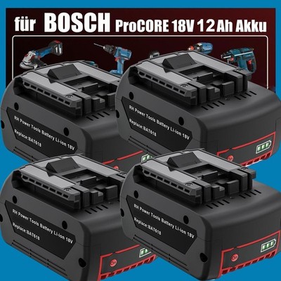Für Bosch Original BAT618 BAT609 Akku 18 V / 12Ah ProCORE GBA GSR GSB Ladegerät