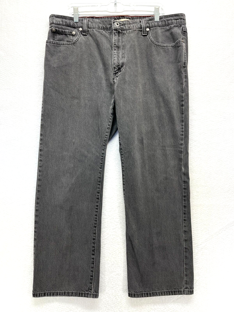 Vintage LL Bean Standard Fit Jeans Mens Size 38 x 29 Gray 100