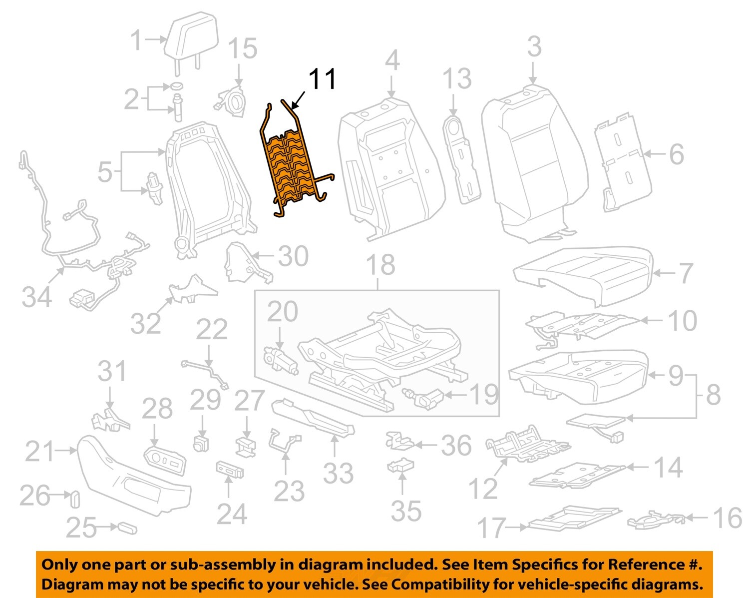 GM OEM Lumbar Support 13522532 | eBay 