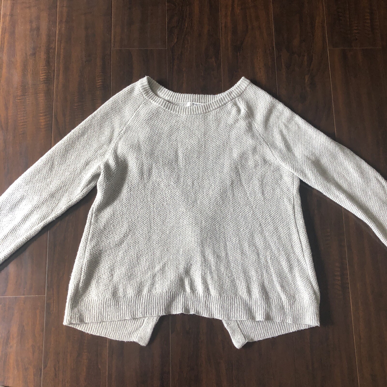 Madewell Province Cross Split Back Pullover Size:M - image 5