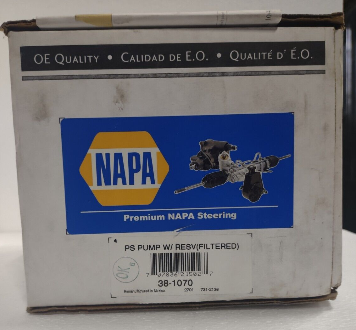 NAPA Power Steering Pump PN 381070 eBay